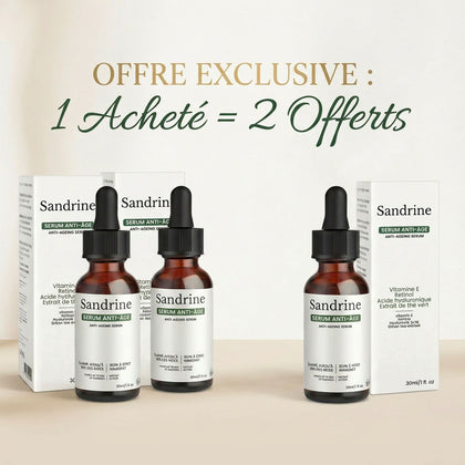 1 sérum acheté = 2 offerts