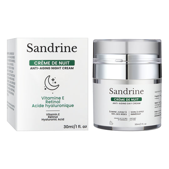 1 Sérum Anti-âge Sandrine™ Acheté =  1 crème de jour + 1 crème de nuit OFFERTES