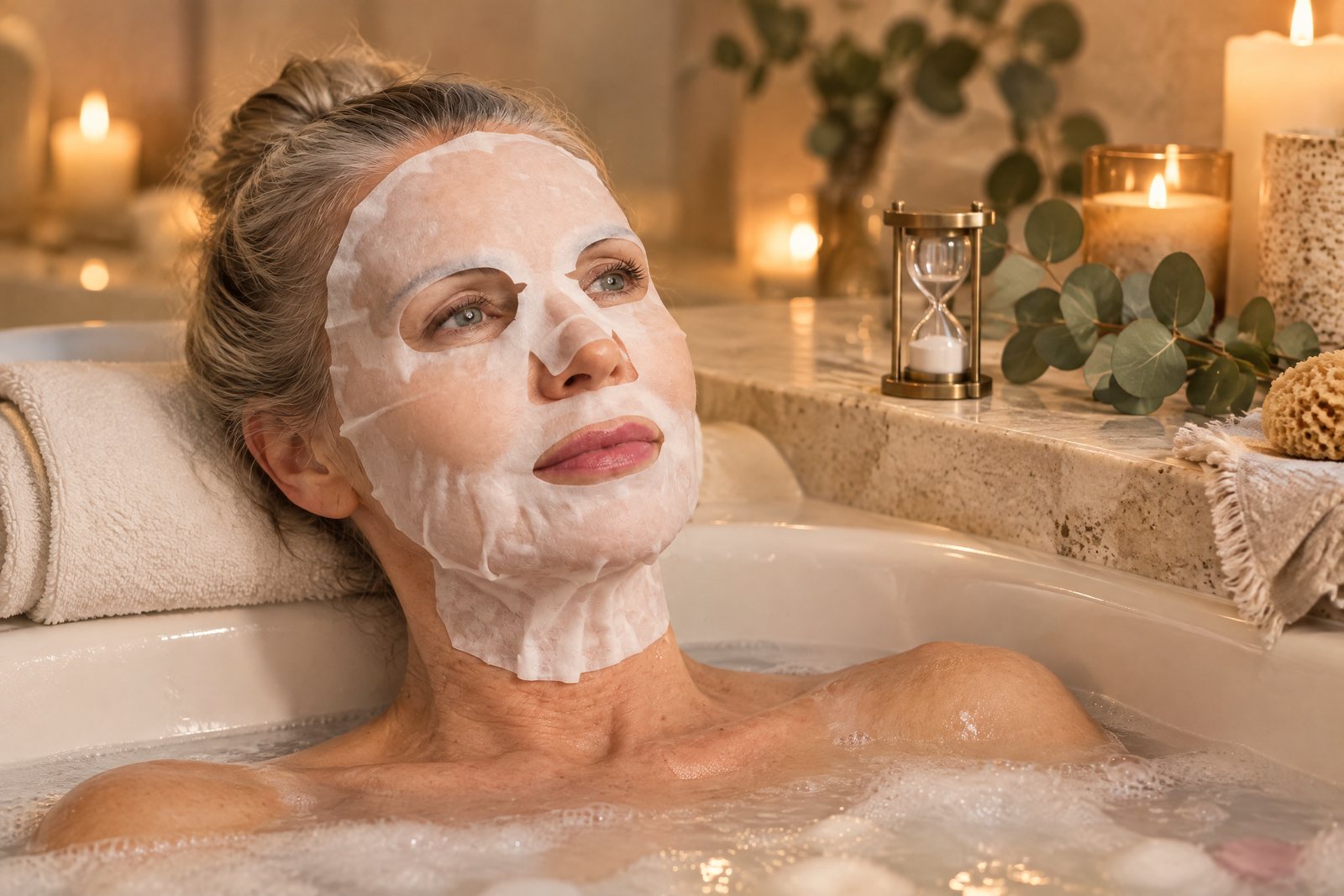 15 minutes de pose dans le bain